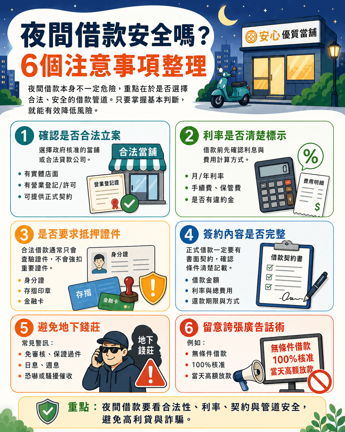 夜間借款安全嗎？夜間借款注意事項有哪些？