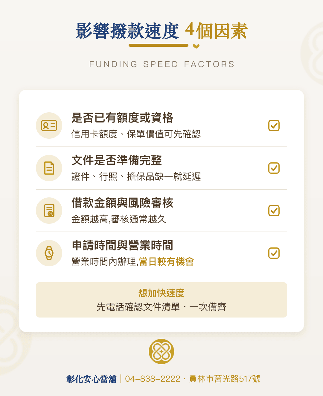 影響一天內借到錢撥款速度的4個因素